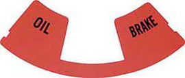 1968 camaro / firebird speedometer oil / brake warning lamp lens