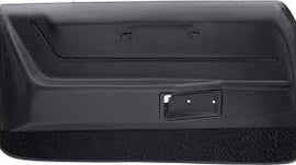 1968-69 Camaro Coupe / Convertible Black Deluxe Door Panels with Black Carpet