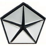 1967-72 Mopar Silver Pentastar fender emblem RH